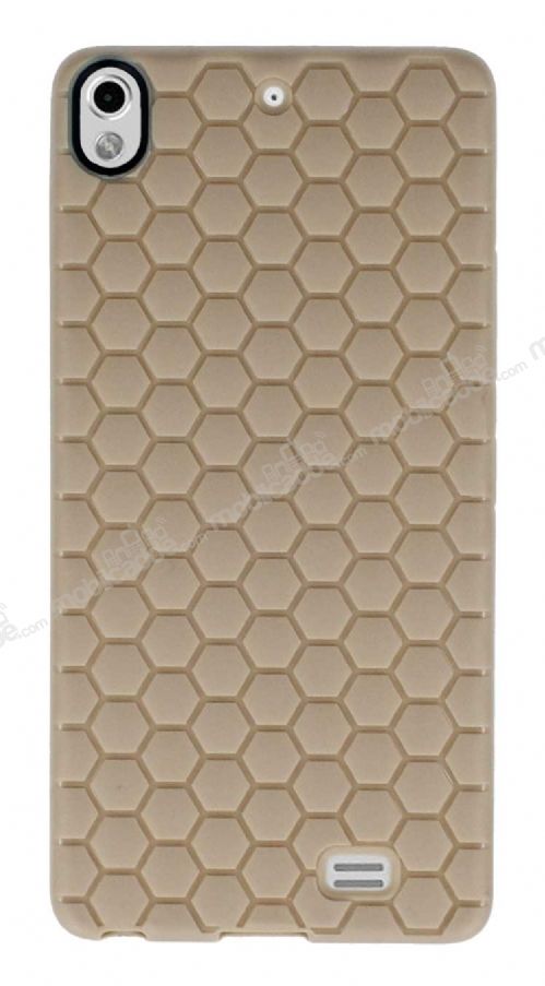 Eiroo Honeycomb General Mobile Discovery Air Krem Silikon Kılıf