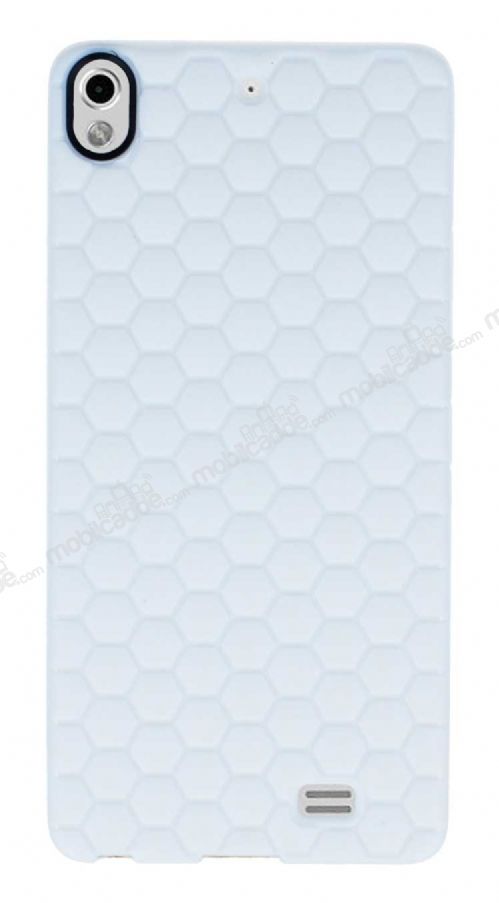 Eiroo Honeycomb General Mobile Discovery Air Beyaz Silikon Kılıf