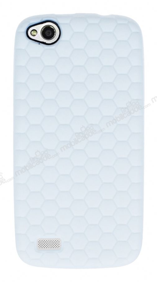 Eiroo Honeycomb General Mobile Discovery Beyaz Silikon Kılıf