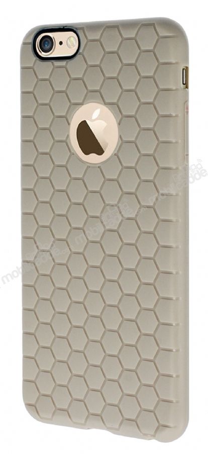 Eiroo Honeycomb iPhone 6 Plus / 6S Plus Krem Silikon Kılıf