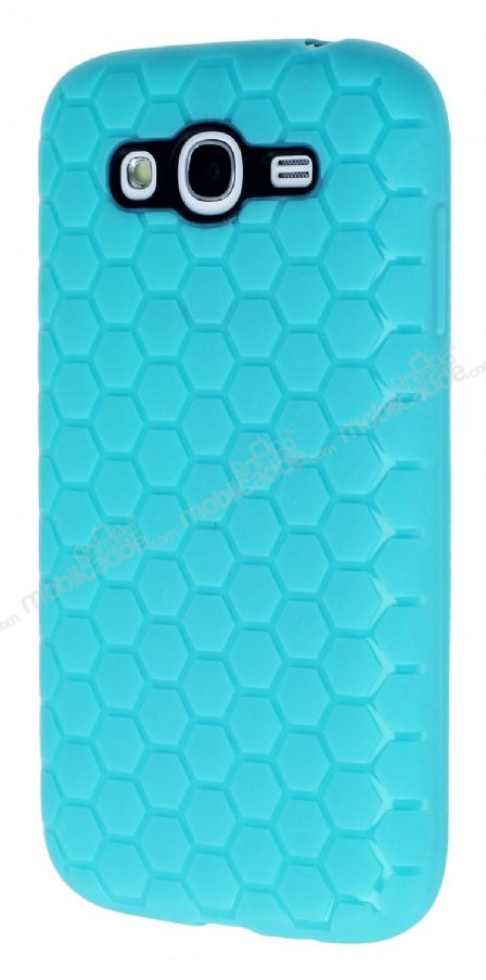 Eiroo Honeycomb Samsung Galaxy Grand Su Yeşili Silikon Kılıf