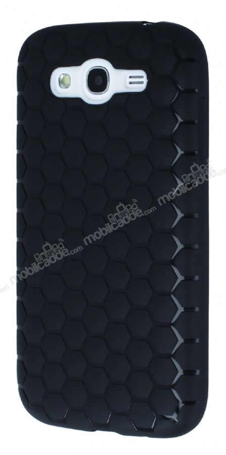 Eiroo Honeycomb Samsung Galaxy Grand Siyah Silikon Kılıf