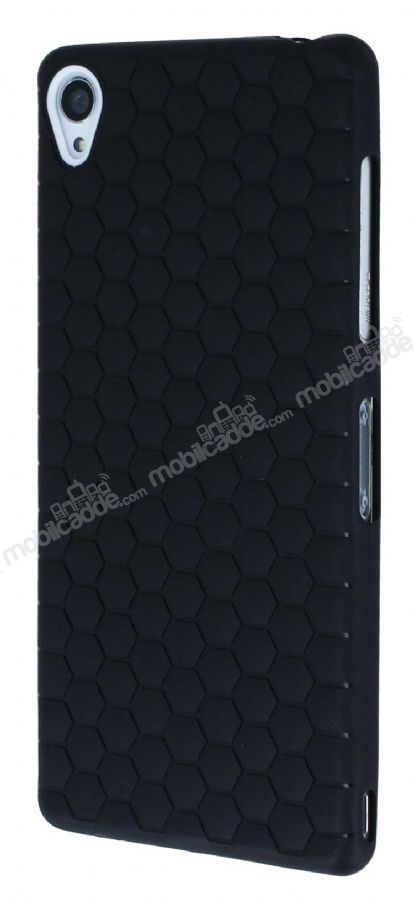 Eiroo Honeycomb Sony Xperia Z3 Siyah Silikon Kılıf