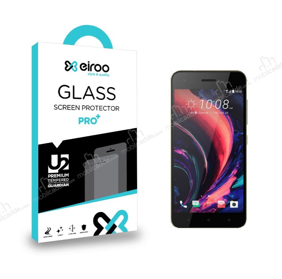 Eiroo HTC Desire 10 Pro Tempered Glass Cam Ekran Koruyucu