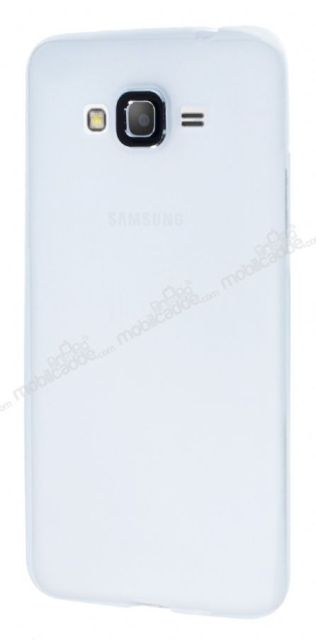 iFace Samsung Galaxy Grand Prime / Prime Plus Kamera Korumalı Şeffaf Beyaz Silikon Kılıf
