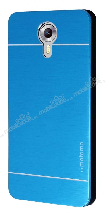 Motomo General Mobile Android One / General Mobile GM 5 Metal Mavi Rubber Kılıf