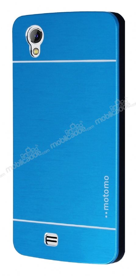 Motomo General Mobile Discovery 2 Mini Metal Mavi Rubber Kılıf