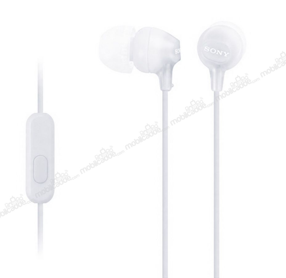 Sony Orjinal MDR-EX15AP Mikrofonlu Kulakiçi Beyaz Kulaklık