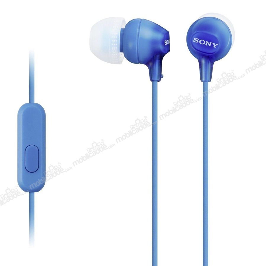 Sony Orjinal MDR-EX15AP Mikrofonlu Kulakiçi Mavi Kulaklık