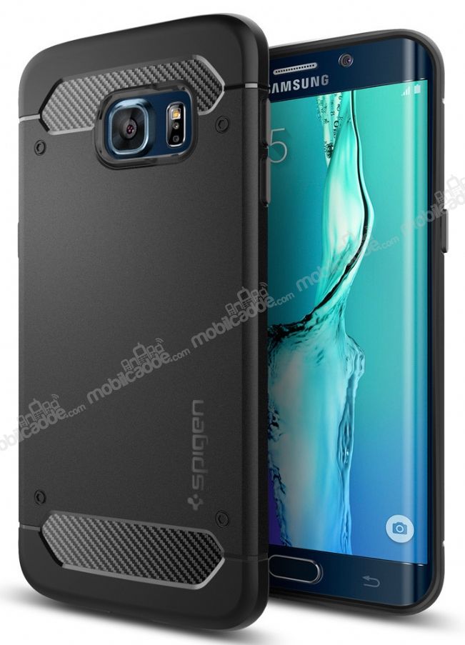 Spigen Rugged Capsule Samsung Galaxy S6 Edge Plus Siyah Kılıf
