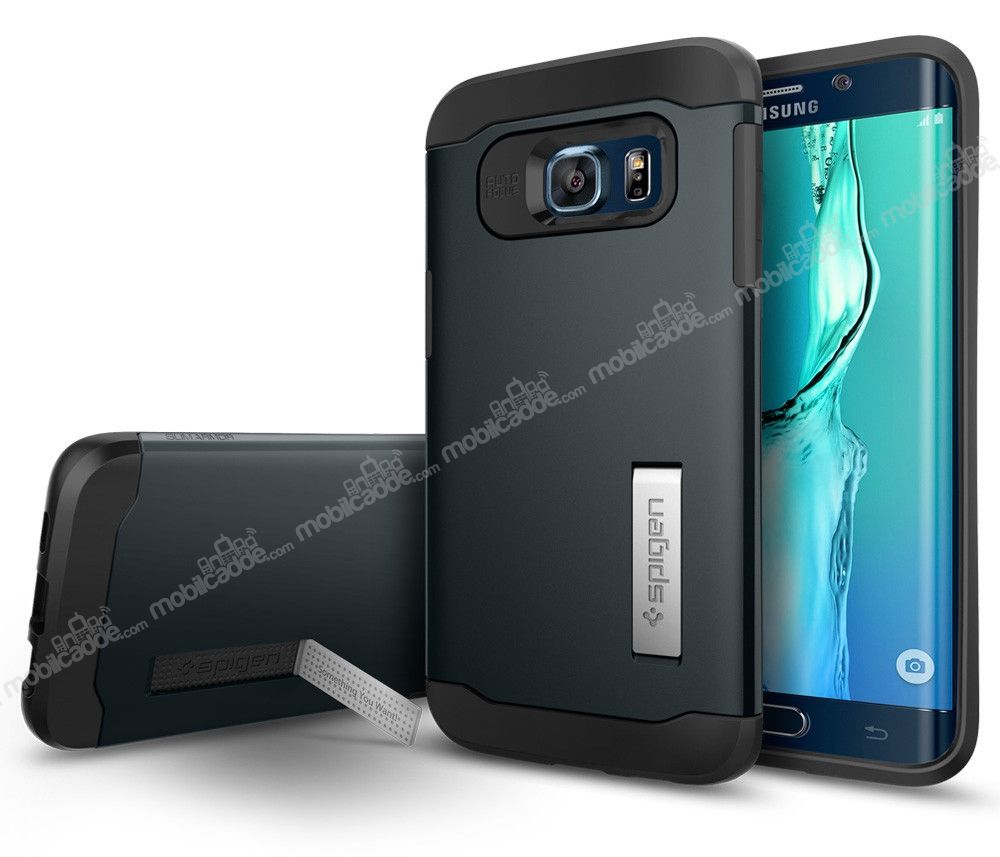 Spigen Slim Armor Samsung Galaxy S6 Edge Plus Koyu Mavi Kılıf