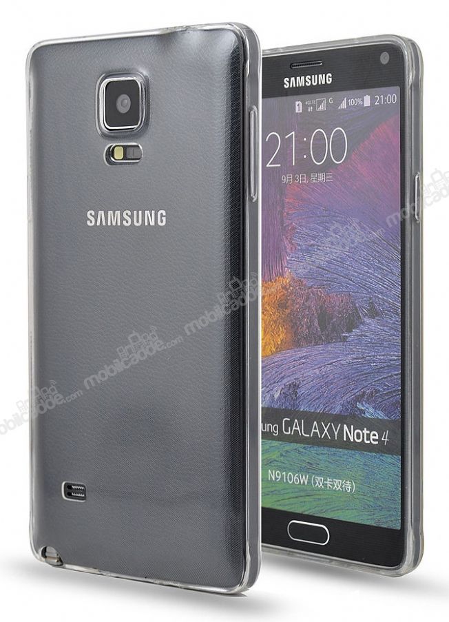 Totu Design Thin Tpu Serisi Samsung Galaxy Note 4 Şeffaf Silikon Kılıf