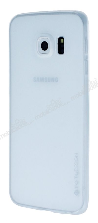 Totu Design Thin Tpu Serisi Samsung Galaxy S6 Edge Mat Şeffaf Silikon Kılıf