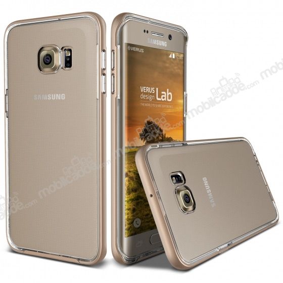 Verus Crystal Bumper Samsung Galaxy S6 Edge Plus Shine Gold Kılıf
