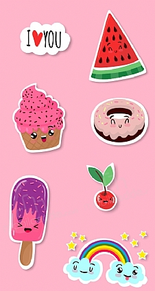 Pink Stickers