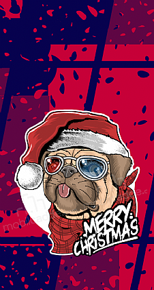 Merry Christmas Pug