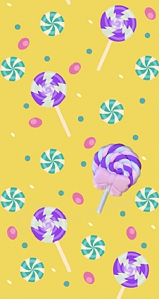 3 Boyutlu Purple Candy