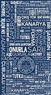 Lisanslı Fenerbahçe Mavi Tipografi
