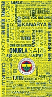 Lisanslı Fenerbahçe Sarı-Lacivert Tipografi