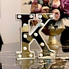 3D Ikl K Harfi Led Dekoratif Aydnlatma Byk Boy 22 cm - Resim: 1