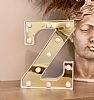 3D Ikl Z Harfi Led Dekoratif Aydnlatma Byk Boy 22 cm - Resim: 1