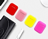AirPods / AirPods 2 Pembe Rubber Klf - Resim 1