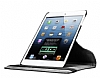 iPad Mini 2 / Mini 3 360 Derece Dner Standl Siyah Deri Klf - Resim: 3