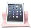 iPad Mini 2 / Mini 3 360 Derece Dner Standl Pembe Deri Klf - Resim: 7