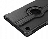 iPad mini 6 2021 360 Derece Dner Standl Siyah Deri Klf - Resim: 5