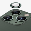 Apple iPhone 12 Pro Max 6.7 in Metal Kenarl Cam Siyah Kamera Lensi Koruyucu - Resim: 7
