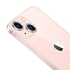 Apple iPhone 13 Metal Kenarl Cam Silver Kamera Lensi Koruyucu