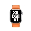 Apple Watch 4 / Watch 5 Turuncu Deri Kordon 40 mm