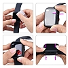 Apple Watch 4 / Watch 5 Cam Koyu Pembe Klf (40 mm) - Resim 2