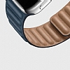 Apple Watch 4 / Watch 5 Turuncu Deri Kordon 44 mm - Resim 1