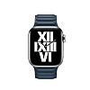 Apple Watch 4 / Watch 5 Lacivert Deri Kordon 44 mm