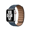 Apple Watch 7 Lacivert Deri Kordon 41 mm