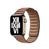 Apple Watch 7 Kahverengi Deri Kordon 45 mm
