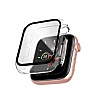 Apple Watch 7 Siyah ereveli effaf Klf 41mm - Resim 2
