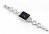 Apple Watch 7 Tal Siyah Metal Kordon (41 mm) - Resim 3