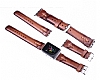 Apple Watch / Watch 2 / Watch 3 Kahverengi Gerek Deri Kordon (38 mm) - Resim: 1