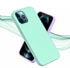 Araree Typo Skin iPhone 12 Pro Max 6.7 in Turkuaz Silikon Klf - Resim: 5
