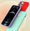 Araree Typo Skin iPhone 12 Pro Max 6.7 in Turkuaz Silikon Klf - Resim: 1