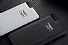 Aston Martin iPhone 6 / 6S Gerek Deri Beyaz Rubber Klf - Resim: 6