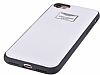 Aston Martin iPhone 7 / 8 Gerek Deri Beyaz Rubber Klf - Resim 3