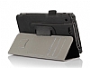Asus PadFone mini Standl Czdanl Siyah Deri Klf - Resim: 5