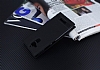 Asus Zenfone 3 Max ZC520TL Gizli Mknatsl Pencereli Siyah Deri Klf - Resim 2
