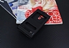 Asus Zenfone 3 Max ZC520TL Gizli Mknatsl Pencereli Siyah Deri Klf - Resim: 1