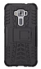 Asus ZenFone 3 ZE552KL Ultra Sper Koruma Standl Siyah Klf - Resim 1