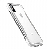 Baseus Armor iPhone X / XS Beyaz Kenarl effaf Ultra Koruma Klf - Resim 1