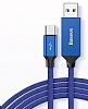 Baseus Artistic Striped Lacivert USB Type-C Data Kablosu 5m - Resim 2